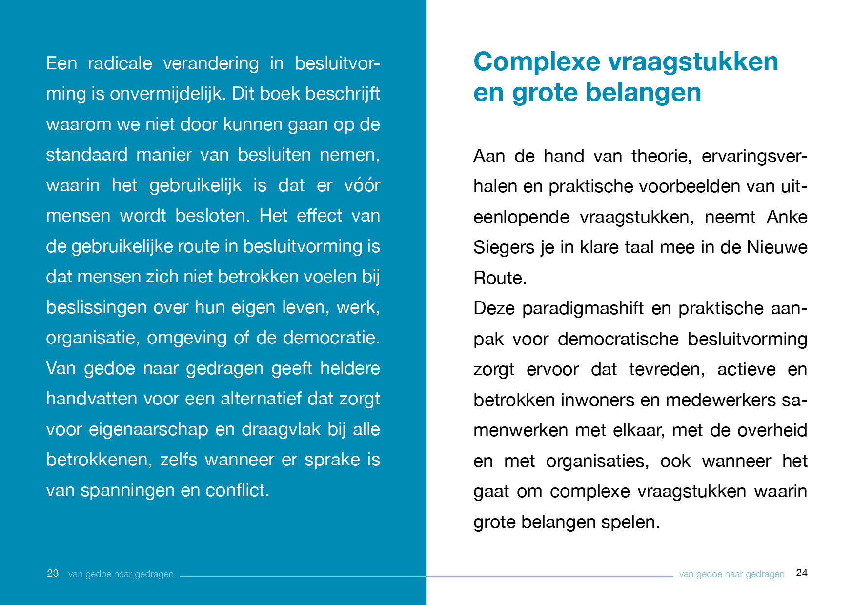 Miniboekje, binnenzijde
